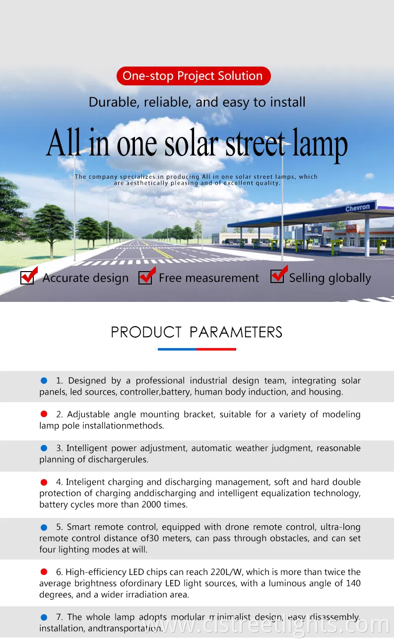 High Quality Automatic All in Two Solar LED Street Light Road Light
